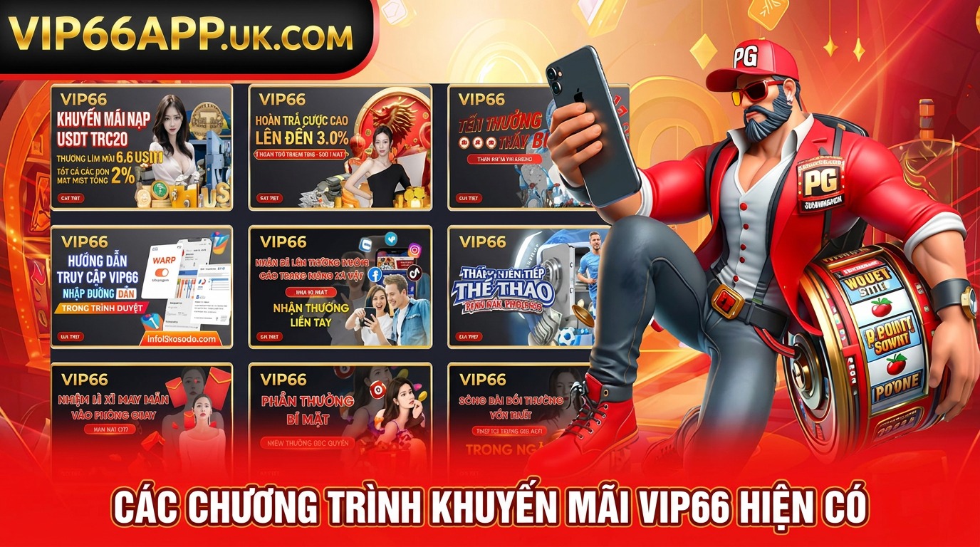 CÁC CHƯƠNG TRÌNH KHUYẾN MÃI VIP66 HIỆN CÓ
